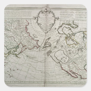 Adesivo Quadrado Mapa das descobertas novas