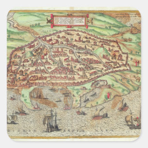 Adesivo Quadrado Mapa de Alexandria