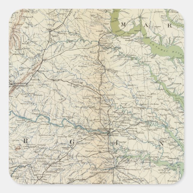 Adesivo Quadrado Mapa de genes II (Frente)