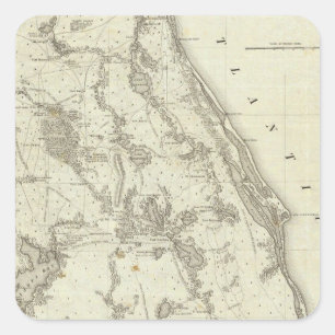 Adesivo Quadrado Mapa de Seat da guerra em Florida