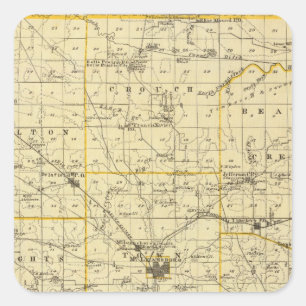 Adesivo Quadrado Mapa do Condado de Hamilton