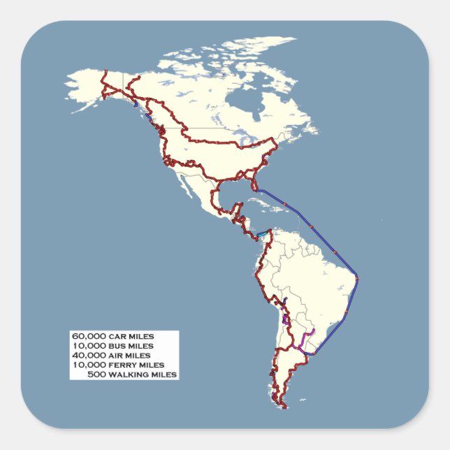 Adesivo Quadrado Mapa do GPS (Frente)