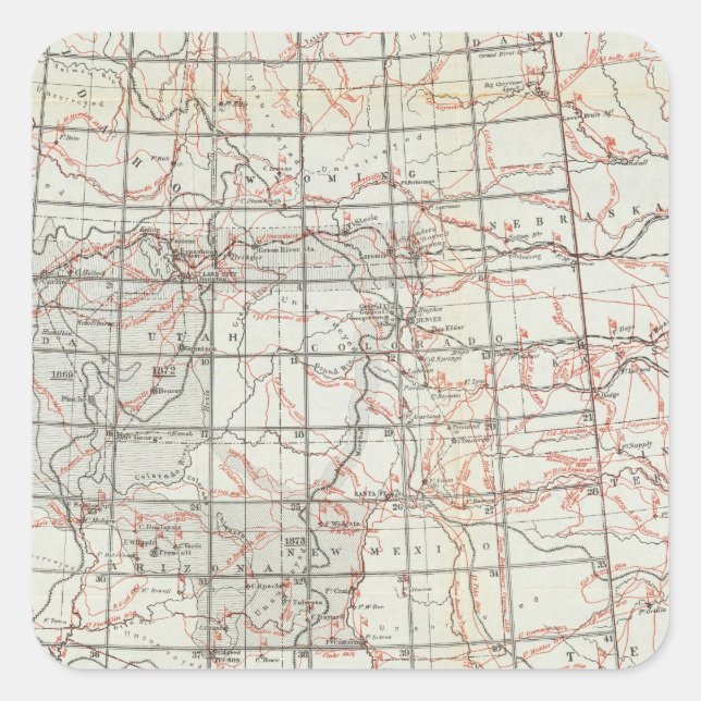 Adesivo Quadrado Mapa do Skeleton (Frente)