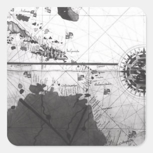 Adesivo Quadrado Mapa dos países