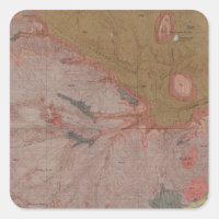 Mapa Geológico, Parte Nacional Yellowstone, Wyomin
