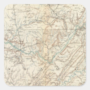 Adesivo Quadrado Mapa XIV do Gen