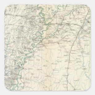 Adesivo Quadrado Mapa XX do Gen