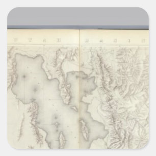 Adesivo Quadrado Mapas topográficos compostos IV