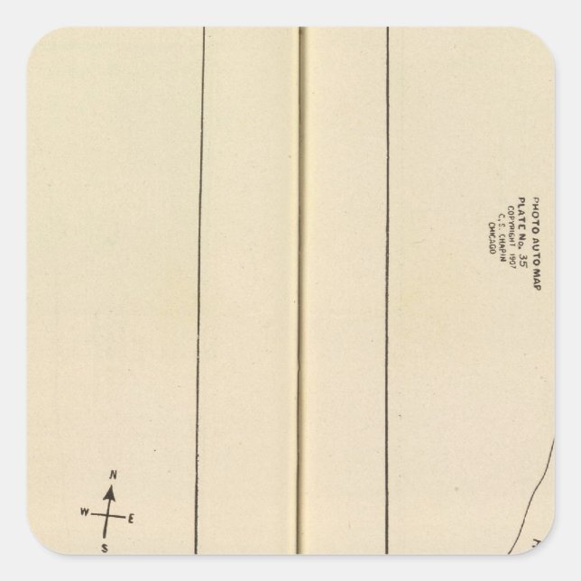 Adesivo Quadrado MapaWestchester County New York (Frente)