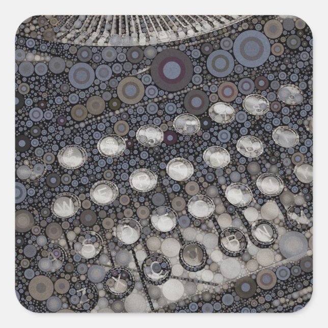 Adesivo Quadrado Máquina de Máquina de Máquina de Máquina Moderna d (Frente)