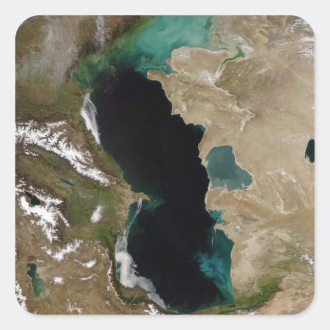 Adesivo Quadrado Mar Cáspio (Frente)