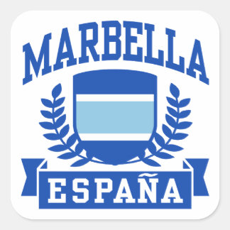 Adesivo Quadrado Marbella Espana