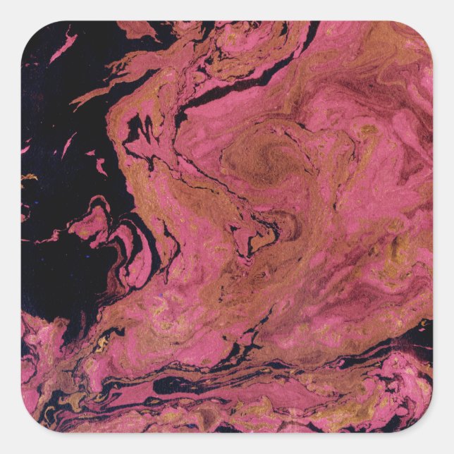 Adesivo Quadrado Marble, aquarela (Frente)