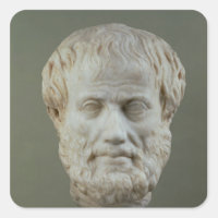 Marble head of Aristóteles