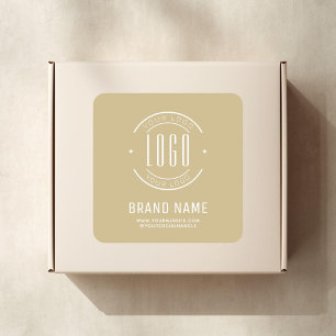Adesivo Quadrado Marca comercial do logotipo personalizado moderno 