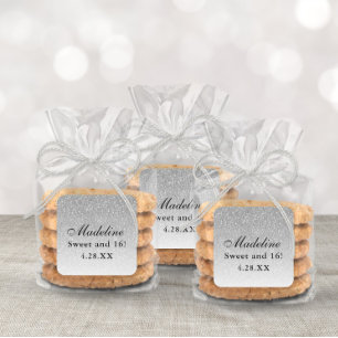 Adesivo Quadrado Marca De Favor 16 De Grelha De Prata