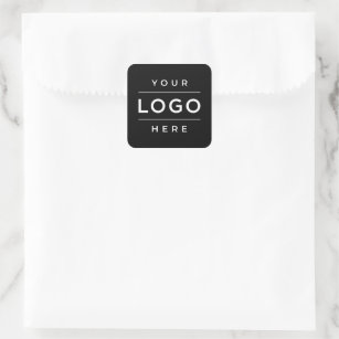 Adesivo Quadrado Marca do logotipo comercial personalizado