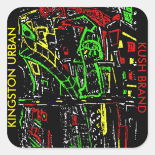 ADESIVO QUADRADO MARCA KINGSTON URBAN KUSH