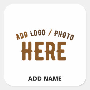 ADESIVO QUADRADO MARCA VERIFICADA BRANCA PERSONALIZÁVEL MODERNA