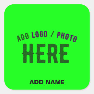 ADESIVO QUADRADO MARCA VERIFICADA REINO-VERDE PERSONALIZADO MODERNO
