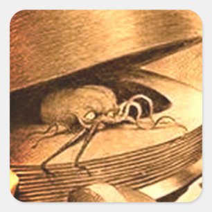 Adesivo Quadrado Marcianos Emergentes - Guerra dos Mundos