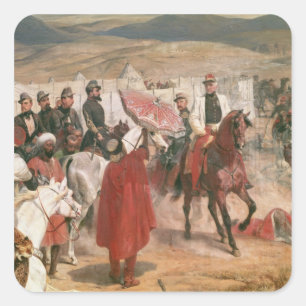 Adesivo Quadrado Marechal Thomas Bugeaud e coronel Joseph