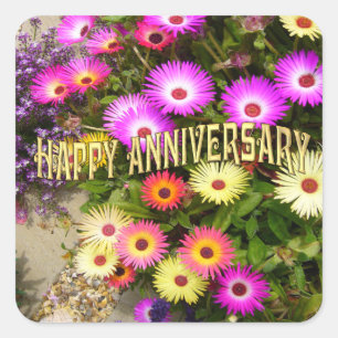 ADESIVO QUADRADO MARGARIDA DE LIVINGSTONE