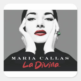 Adesivo Quadrado Maria Callas Stickers