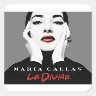 Adesivo Quadrado Maria Callas Stickers