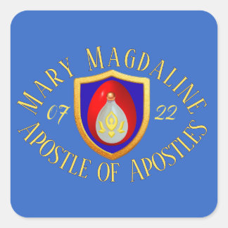 Adesivo Quadrado Maria Madalena Apóstola das Apóstolas 07/22 Dia de