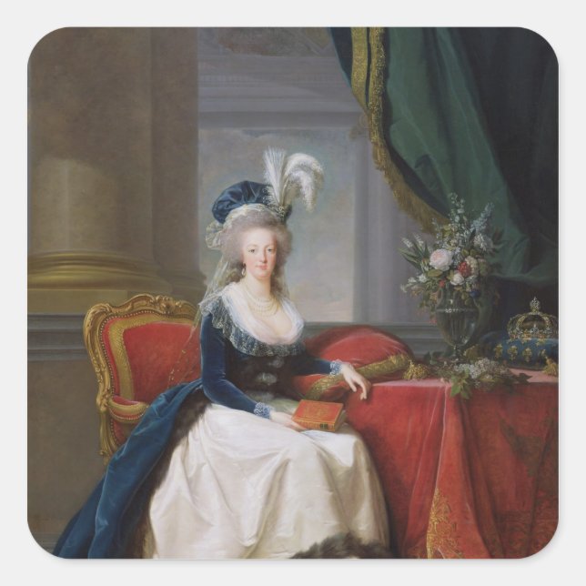 Adesivo Quadrado Marie-Antoinette 1788 (Frente)