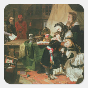 Adesivo Quadrado Marie Antoinette e seus filhos