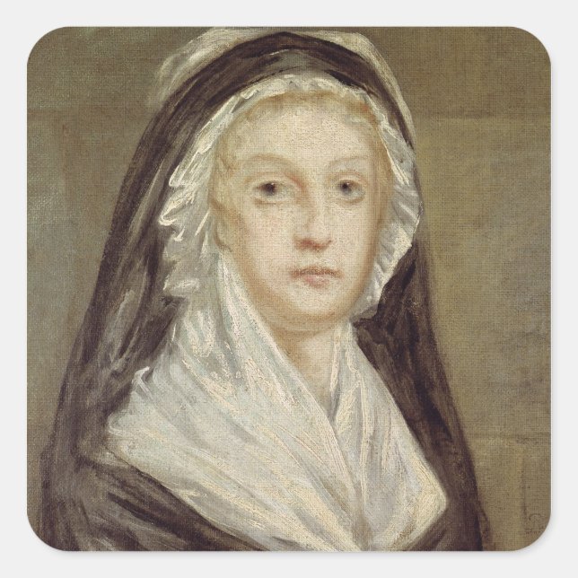 Adesivo Quadrado Marie Antoinette na Conciergerie (Frente)