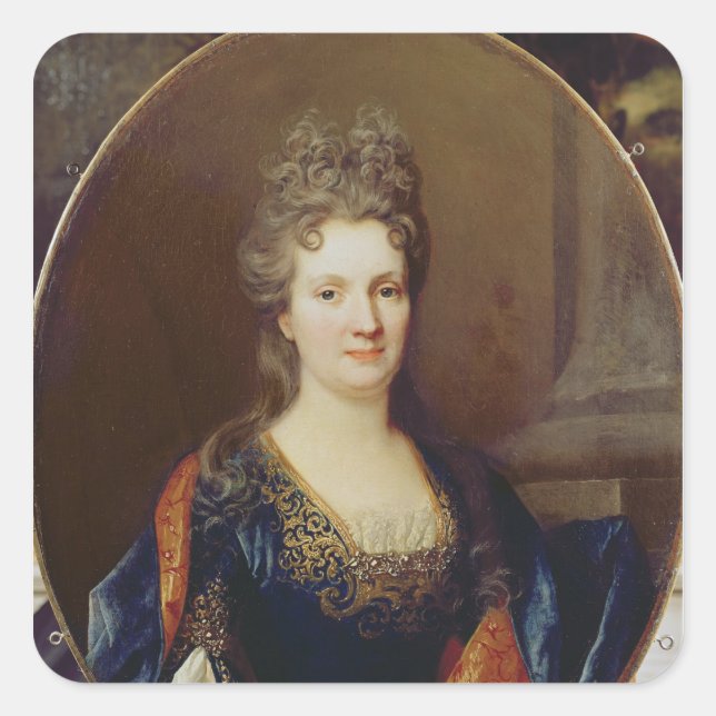 Adesivo Quadrado Marie Marguerite Arouet, c.1700 (Frente)