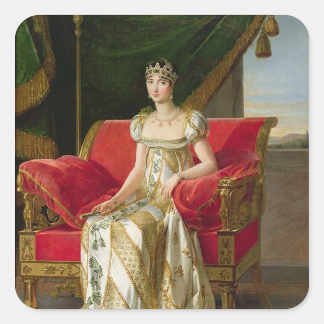 Adesivo Quadrado Marie Pauline Bonaparte Princess Borghezio, 1808 (Frente)