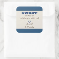 Marinho Blue & Silver Sweet Treing Bag Sticker