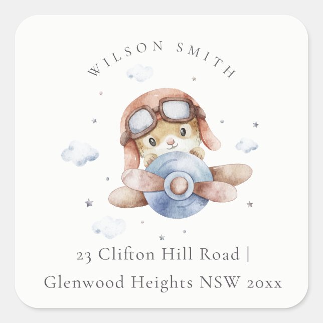 Adesivo Quadrado Marinho de Feira Coca-Cola Ursinho de Nuvem Stars  (Frente)