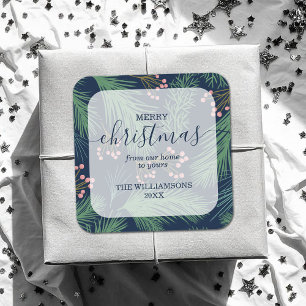 Adesivo Quadrado Marinho de Natal Chic Felry