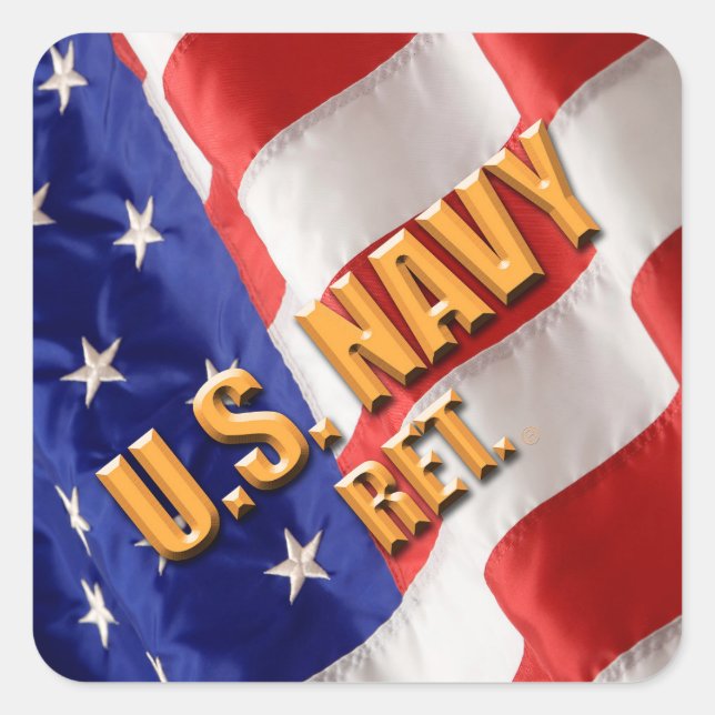 Adesivo Quadrado Marinho nos EUA (Frente)
