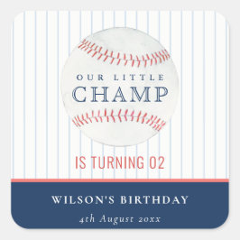 Adesivo Quadrado Marinho Nosso Pequeno Baseball De Caramelo A Qualq