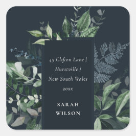 Adesivo Quadrado Marinho Verde Dourado Verde - Morada