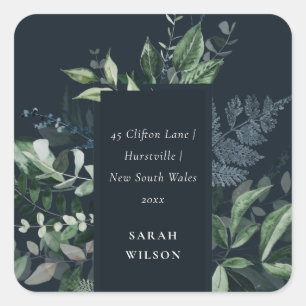 Adesivo Quadrado Marinho Verde Dourado Verde - Morada