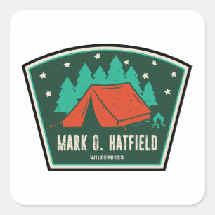 Adesivo Quadrado Mark O. Hatfield Wilderness Camping