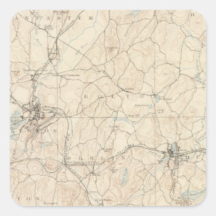 Adesivo Quadrado Marlboro, Massachusetts