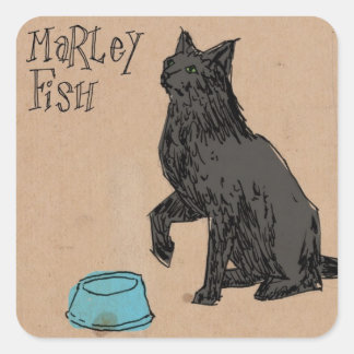 Adesivo Quadrado Marley Fish Supper Time