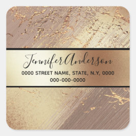 Adesivo Quadrado Mármore-marmorre dourado-esmerilho metálico