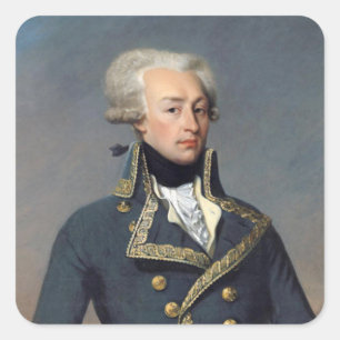 Adesivo Quadrado Marquis de Lafayette Sticker
