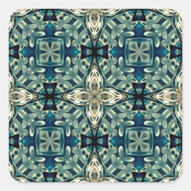 Adesivo Quadrado Marroquino inspirou design (Frente)