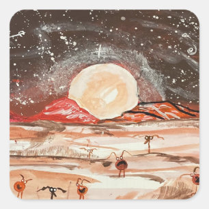 ADESIVO QUADRADO MARS