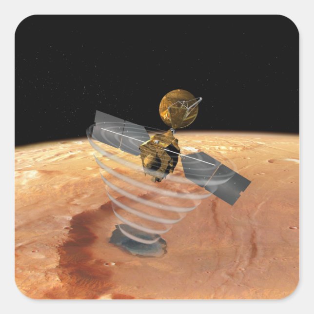 Adesivo Quadrado Mars Reconnaissance Orbiter (Frente)